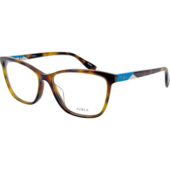 FURLA VFU130 Womens Eyeglass Frame 752 Tortoise